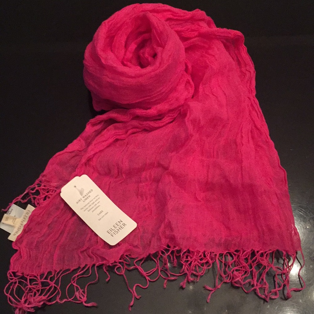 NWT Eileen Fisher linen scarf/shawl